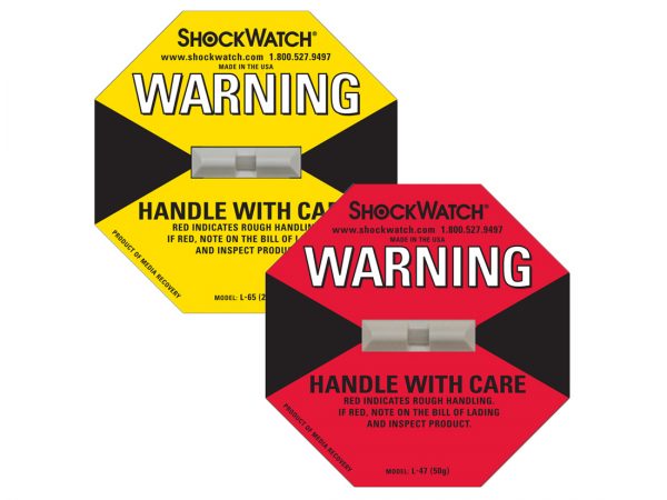 shock watch/impact indicator labels