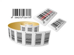 barcode labels/stickers roll