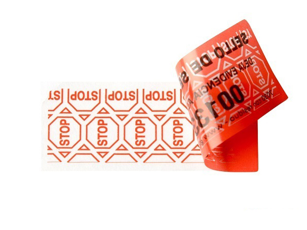 security adhesive labels/stickers